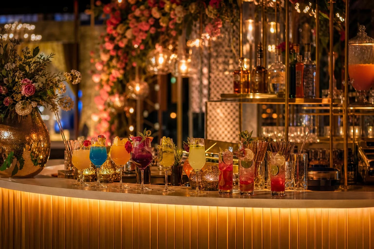 Premium mocktail bar for wedding event